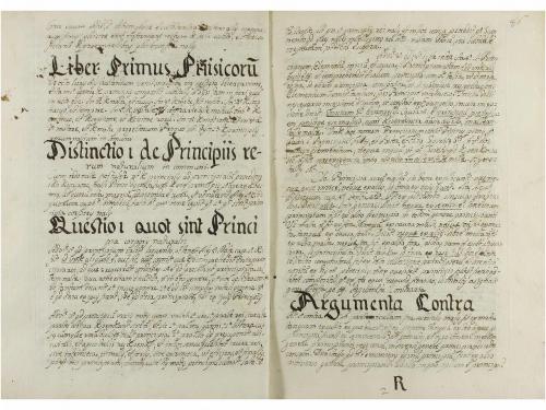1710. MANUSCRITO. (RELIGION-CIENCIA). DUNS SCHOTI, JOANNIS:.