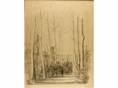 1882 ca. ORIGINAL ARTÍSTICO. TEIXIDO, EMILI:. DOS DIBUJOS DE