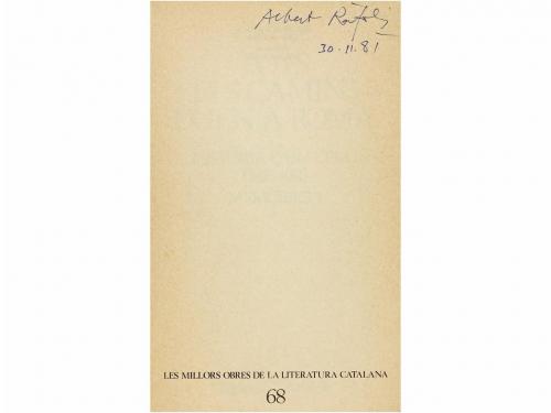1930-2000 ca. LIBRO. PARTE DEL FONDO DEL MATRIMONIO DE ARTIS