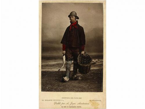 S. XIX. ALBUM. (FOTOGRAFÍAS). ÁLBUM DE COSTUMES DES PAYS-BAS