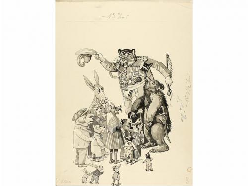 1925 ca. ORIGINAL ARTÍSTICO. ASHA (DUBUCQ):. 16 ORIGINALES A