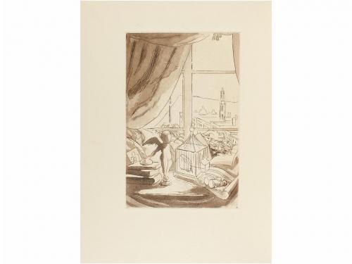 1935. LIBRO. (BIBLIOFILIA). LLOR, MIQUEL:. CINC CONTES. Barc