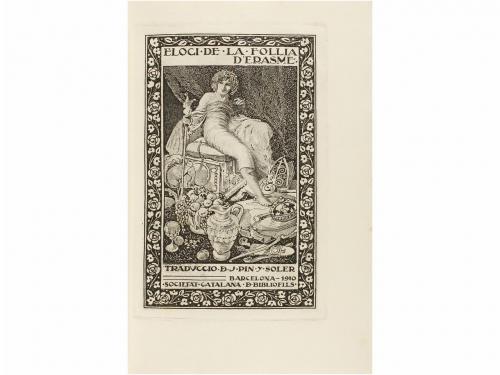 1910. LIBRO. (BIBLIOFILIA-BRUGALLA.). ERASME, DESIDERI:. ELO