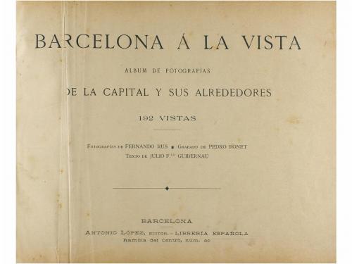 1930 ca. LIBRO. (BARCELONA). GUIBERNAU, PEDRO; RUS, FERNANDO