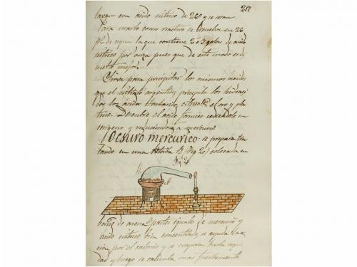 S. XIX. MANUSCRITO. (FARMACIA). CANUDA Y SALADA, JOSÉ:. CURS