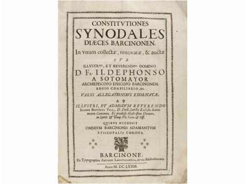 1673. LIBRO. (BARCELONA-DERECHO). BAPTISTA VILA, IOANNE:. CO