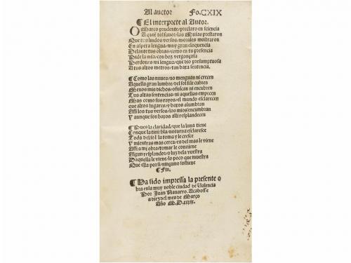 1539. LIBRO. (GÓTICO-LITERATURA CATALANA). MARCO, OSIAS [AUS