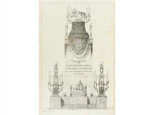 1829. LIBRO. (ARTE-EXEQUIAS). DESCRIPCIÓN DEL CENOTAFIO ERIG