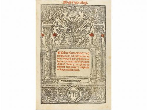 1521. LIBRO. (GÓTICO). LLULL, RAMON:. BLANQUERNA QUI TRACTA
