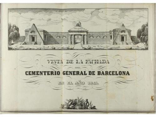 1842. LIBRO. (BARCELONA). COLECCION DE LOS EPITAFIOS MAS NOT