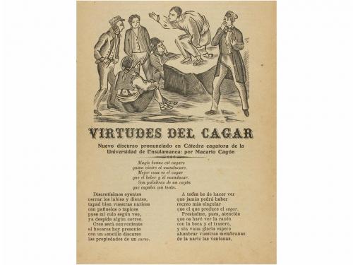 s. XIX. FOLLETO. (LITERATURA). CONJUNTO DE APROX. 28 COPLAS