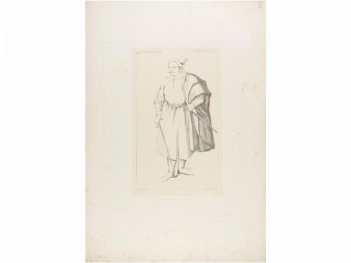 1900 ca. GRABADO. CONJUNTO DE 23 GRABADOS, OBRAS DEL REAL MU