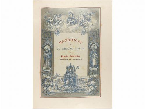 1886. LIBRO. (RELIGION). MAGNIFICAT IN CL LINGUAS VERSUM ET