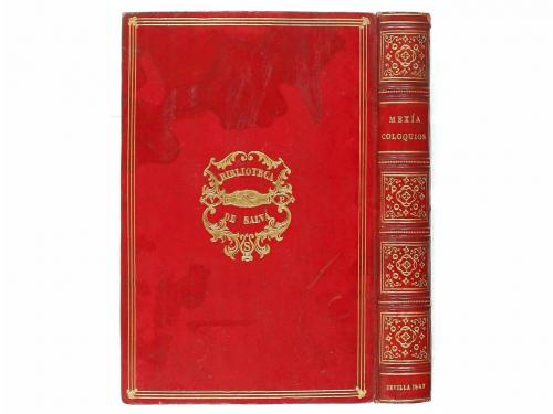 1547. LIBRO. (GOTICO). MEXIA, PEDRO:. COLOQUIOS O DIALOGOS N