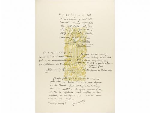 1938. LIBRO. (ARTE). ALBUM FORTUNY 1938. Barcelona: Ed. Ange