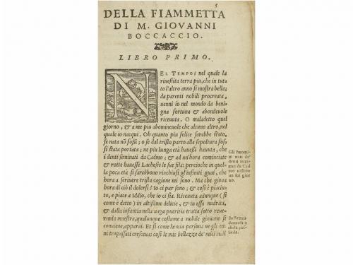 1558. LIBRO. (LITERATURA). BOCCACCIO, M. GIOVANNI:. L'AMOROS