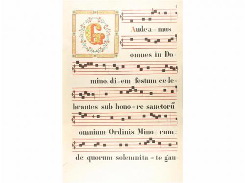 1870. MANUSCRITO. (MÚSICA-MISAL). SOLA, AGUSTÍN:. MISSALE RO