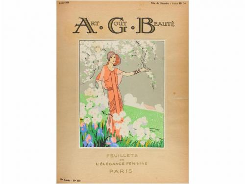 1930. REVISTA. (ARTE-MODA). ART GOÛT BEAUTÉ. FEUILLETS DE L'