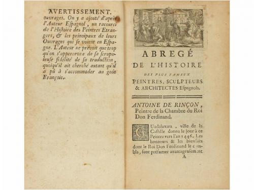 1749. LIBRO. (ARTE). HISTOIRE ABREGÉE DES PLUS FAMEUX PEINTR