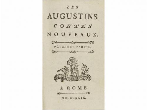 1779. LIBRO. (LITERATURA). LES AUGUSTINS CONTES NOUVEAUX. PA