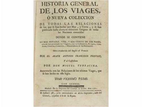 1780-1784. LIBRO. (VIAJES-AMÉRICA). PREVOST, ANTONIO FRANCIS