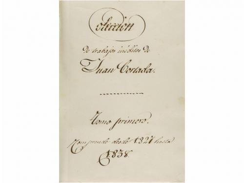 1827-1850. MANUSCRITO. (LITERATURA-OPINIÓN). CORTADA Y SALA,