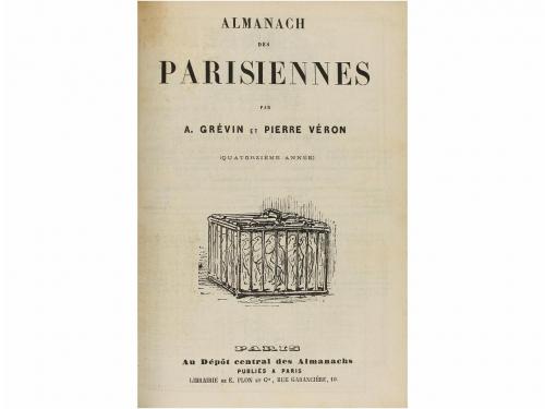1875-1888. REVISTA. (SÁTIRA). CHAM; HADOL ET DRANER:. ALMANA