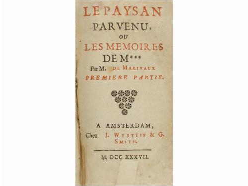 1737. LIBRO. (LITERATURA FRANCESA). CHEVRIER:. LE COLPORTEUR