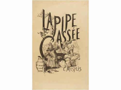 1882 ca. LIBRO. (LITERATURA). USINGER, CH. :. LA PIPE CASSÉE