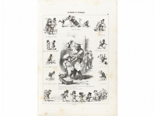 1890 ca. LIBRO. (CARICATURAS). EMY, HENRY:. LES GAIETÉS PARI