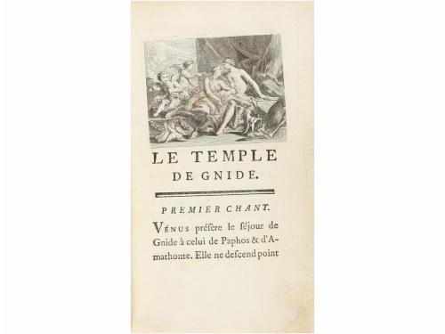 1780 ca. LIBRO. (HISTORIA). LE TEMPLE DE GNIDE. Londres [Par