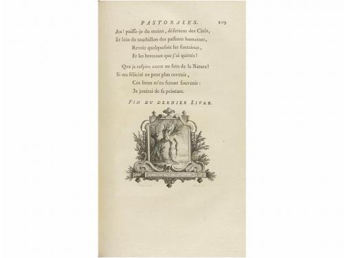 1771. LIBRO. (LITERATURA). LEONARD, M.:. POÉSIES PASTORALES.