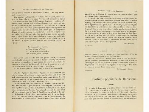 1929. LIBRO. (BARCELONA). AMADES, JOAN:. COSTUMS POPULARS DE