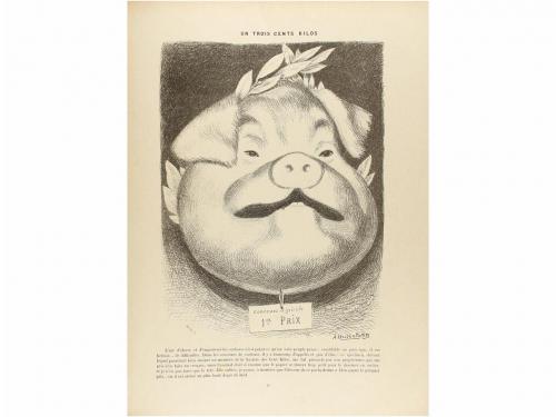 1898 ca. LIBRO. (CARICATURA). LE PETIT, ALFRED:. LE COCHON. 