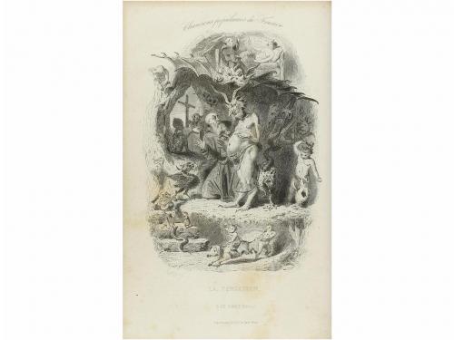 1850 ca. LIBRO. (MÚSICA). DUMERSAN ET NOEL SÉGUR:. CHANSONS 