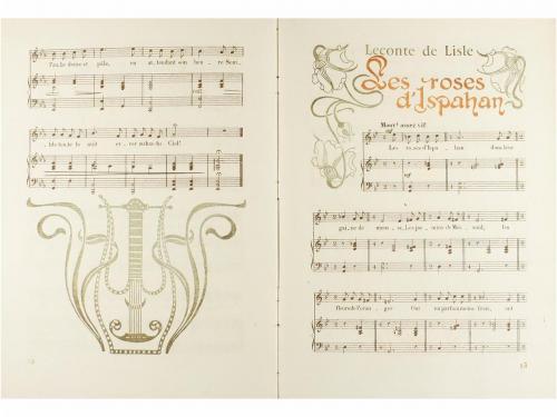 1898. LIBRO. (MÚSICA-MODERNISMO). FLÉ, GEORGE:. POESIES MISE