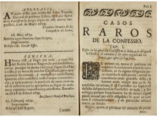 1679. LIBRO. (RELIGIÓN). DE LA VEGA, CRISTOBAL:. CASOS RAROS