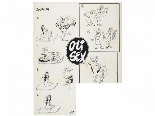 1980 ca. ORIGINAL ARTÍSTICO. OLI. MÁS DE 150 ORIGINALES DE H