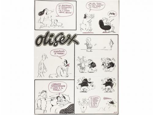 1980 ca. ORIGINAL ARTÍSTICO. OLI. MÁS DE 150 ORIGINALES DE H