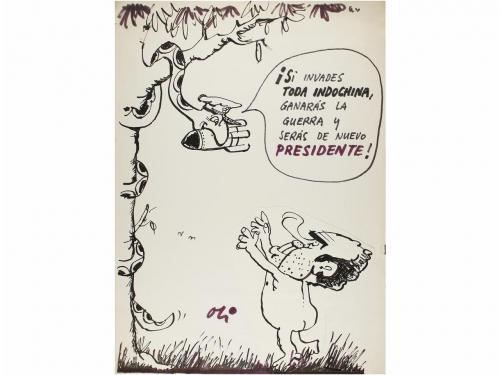 1980 ca. ORIGINAL ARTÍSTICO. OLI:. MÁS DE 150 ORIGINALES PAR