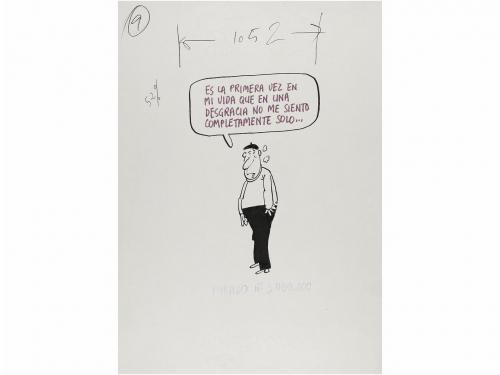 1980 ca. ORIGINAL ARTÍSTICO. OLI:. MÁS DE 150 ORIGINALES PAR