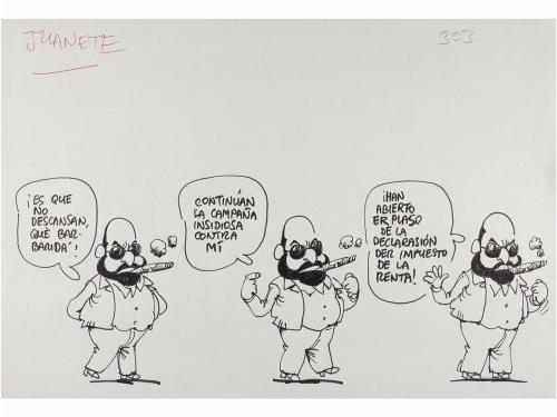 1980-1990 ca. ORIGINAL ARTÍSTICO. OLI. CONJUNTO DE MÁS DE 20