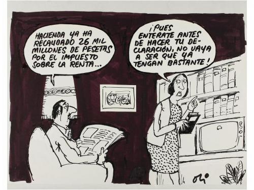 1980-1990 ca. ORIGINAL ARTÍSTICO. OLI. CONJUNTO DE MÁS DE 20