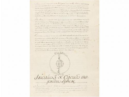 1763 ca. MANUSCRITO. (CIENCIAS). TRACTATUS UNICUS DE PHYSICA