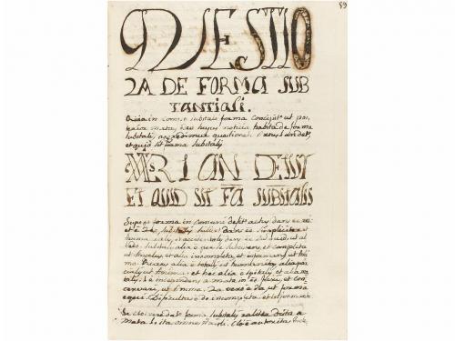 1764. MANUSCRITO. (CIENCIAS). TRACTATUS IN OCTO LIBROS PHISI