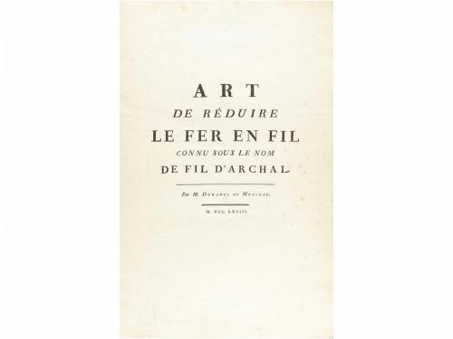 1761. LIBRO. (ARTES Y OFICIOS). DESCRIPTIONS DES ARTS ET MÉT