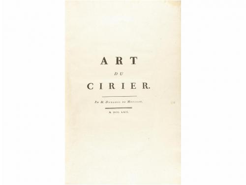 1761. LIBRO. (ARTES Y OFICIOS). DESCRIPTIONS DES ARTS ET MÉT
