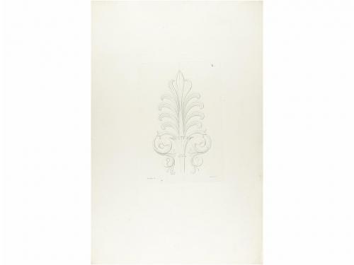 1900 ca. GRABADO. (LOTE CONJUNTO-MODERNISMO). BRUSA:. LOTE D