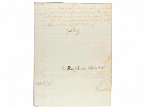 1679-1699. MANUSCRITO. LOTE DE 37 CARTAS FIRMADAS POR EL REY