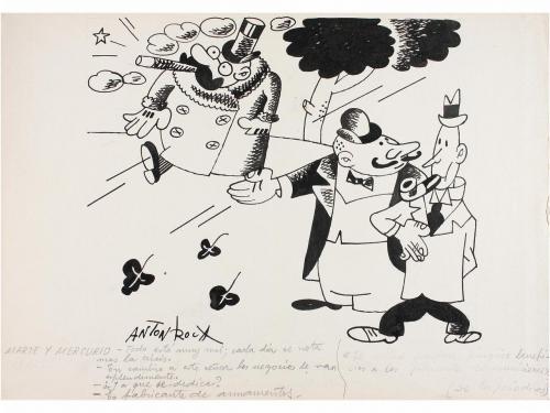 1950 ca. ORIGINAL ARTÍSTICO. (HUMOR). ROCA MARISTANY, ANTONI